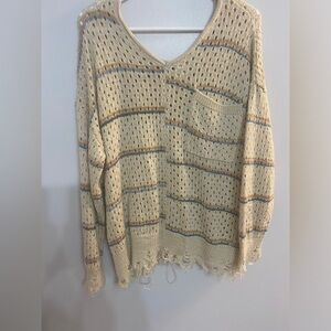 BKE Destructed sweater .